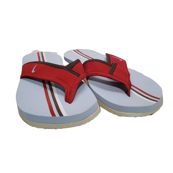 Nike | Shoes | Nike Celso Thong Flip Flops Blue Red Womens Size 8 Mens 7 |  Poshmark